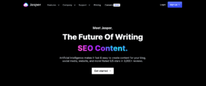 Jasper AI Homepage Screenshot