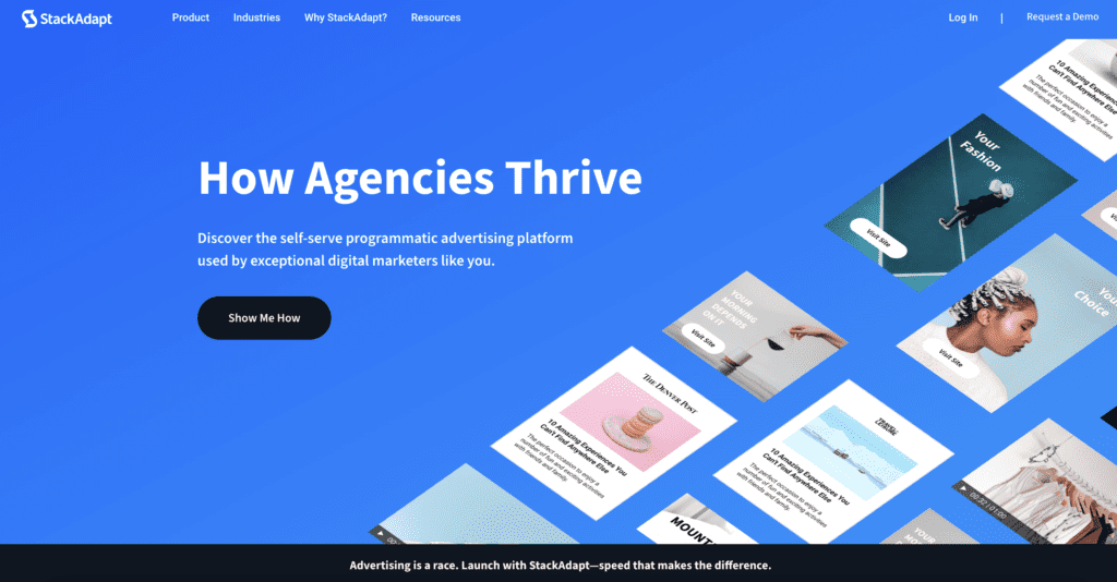 Stackadapt Homepage