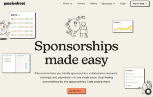 Passionfroot Sponsor Homepage